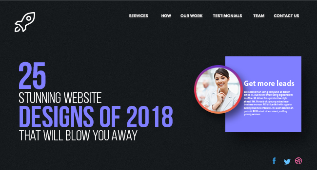 25 Stunning Website Designs Of 2018